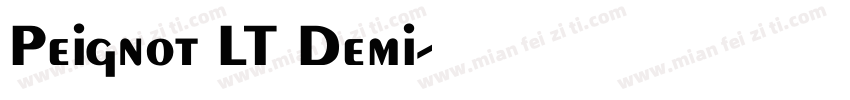 Peignot LT Demi字体转换